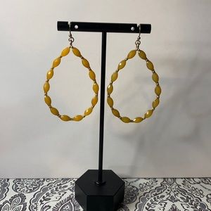 Faceted Teardrop Dangle Earrings